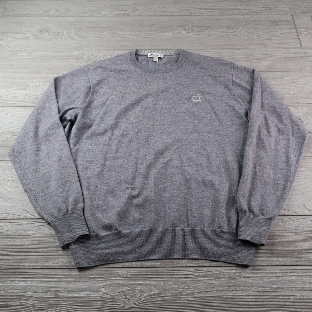Peter Millar Augusta National Members Only Logo Wool Sweater Men's Medium - Picture 2 of 10